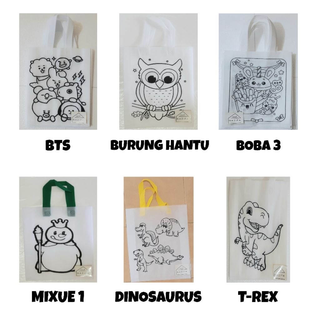 

TAS LUKIS | TAS MEWARNAI | TAS SPUNBOND | GOODIE BAG #3
