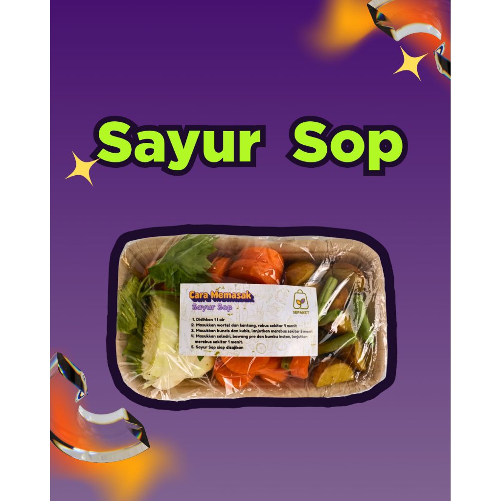 

SE-PAKET Sayur SOP pack segar instan express [meal prep Surabaya]