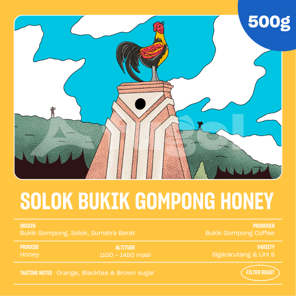 

Kopi Arabika Jawa Barat SOLOK BUKIK GOMPONG HONEY (500 gr) Single Origin Specialty Coffee Arabica Beans