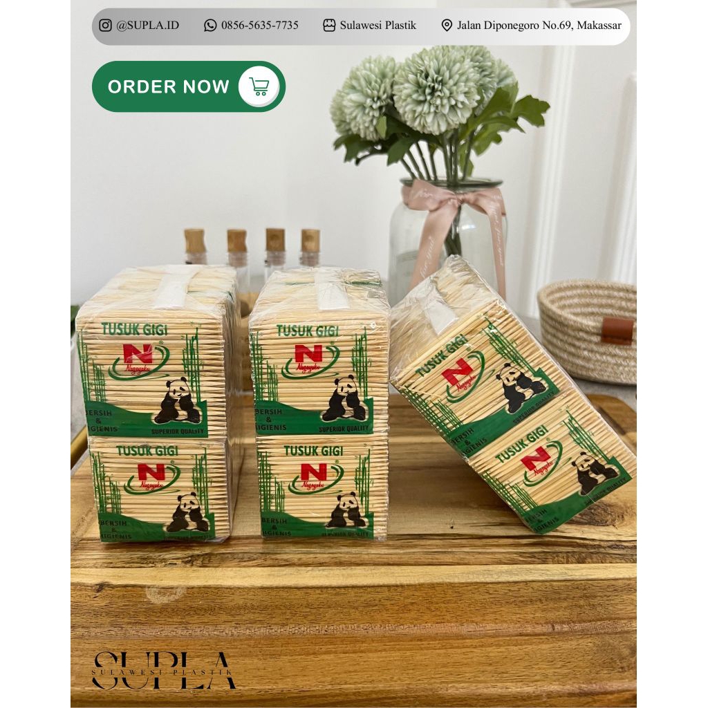 Tusuk Gigi Bambu Nagoyaku | Tusuk Gigi Bambu | Tusuk Gigi | Tusuk Gigi Panda