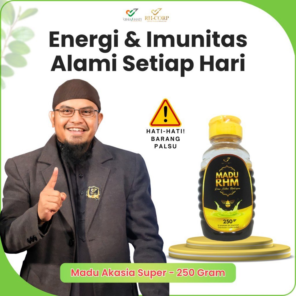 

Madu RHM Akasia Maliefera 250 Gram by RH CORP – Madu Murni dari Hutan Riau