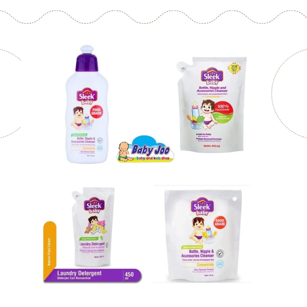 SLEEK PENCUCI BOTOL BAYI DAN SLEEK DETERGENT PAKAIAN BAYI