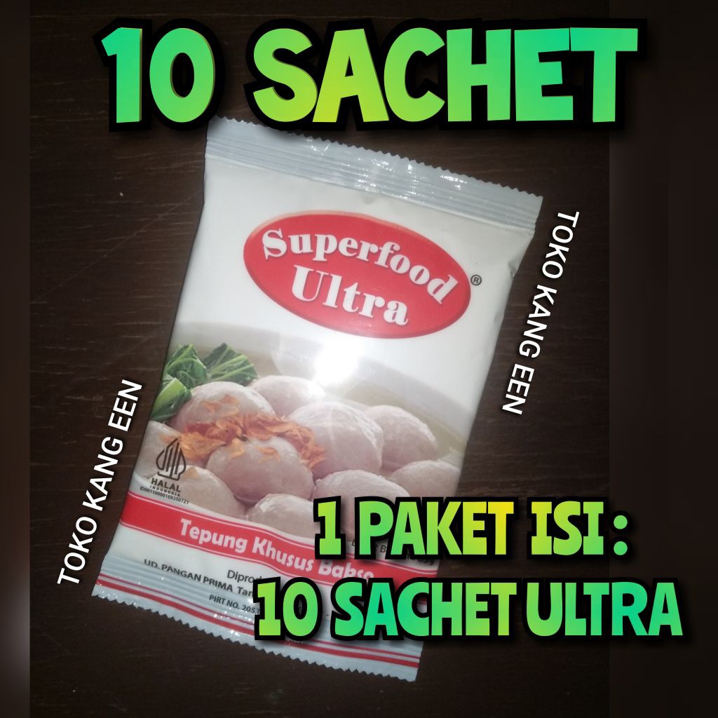 TEPUNG KHUSUS BAKSO - ULTRA SUPERFOOD - PERENYAH dan PENGENYAL BAKSO - HALAL