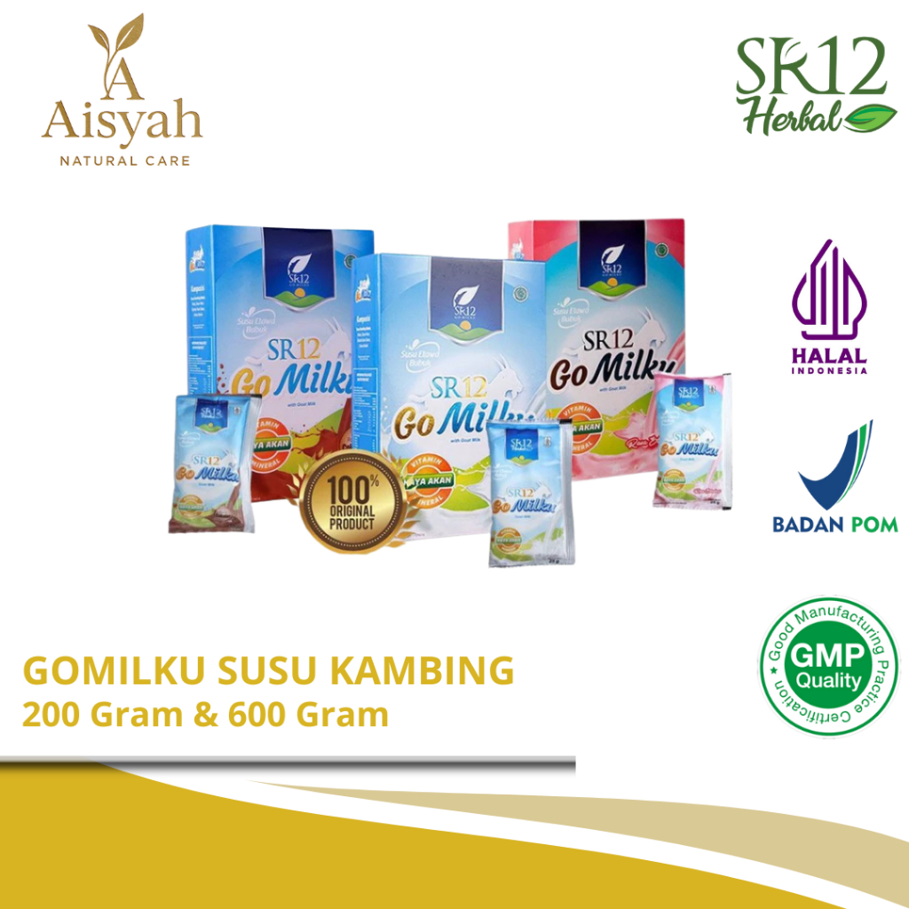

Gomilku SR12 Susu Kambing Etawa Rendah Lemak Tinggi Kalsium Bebas Gula