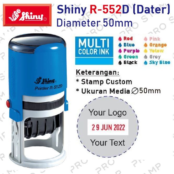 

Stempel Shiny R-552D R552D Tanggal Otomatis