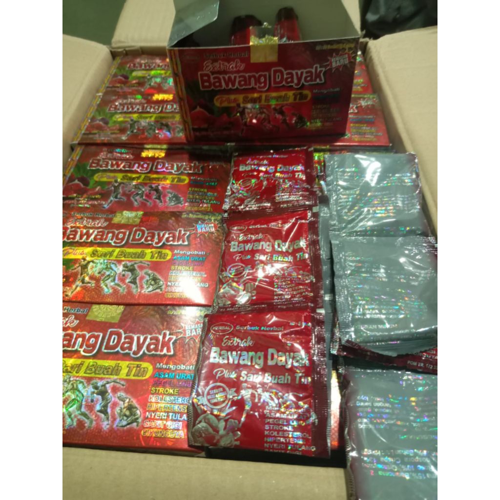serbuk Sari buah tin bawang dayak 30 saset asli 100%