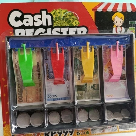 Mainan anak kasir kasiran mesin kasir uang mainan uang kertas mainan