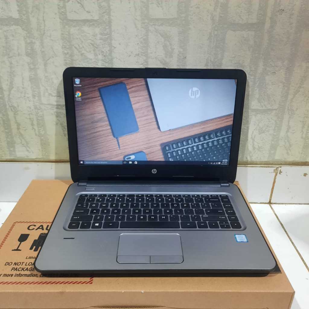 Laptop HP 348 G4, Core i5-7200U, Ram 8 GB / 500Gb, Lengkap, Silver, BERGARANSI