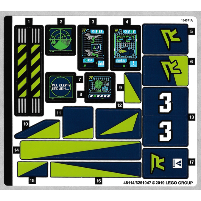 Lego Sticker Part 70835stk01 Sticker Sheet for Set 70835 - (48114/6251047)