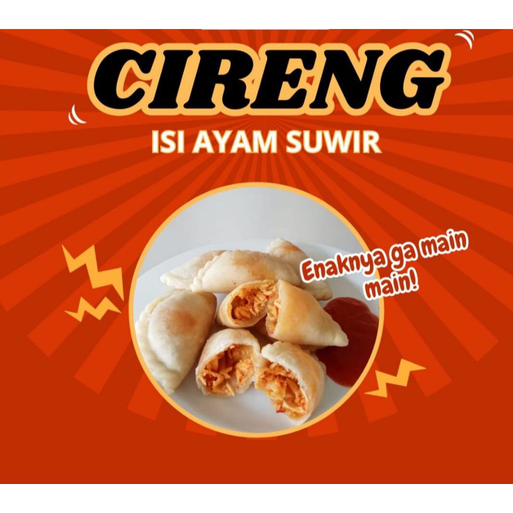 

cireng isi ayam suwir pedas