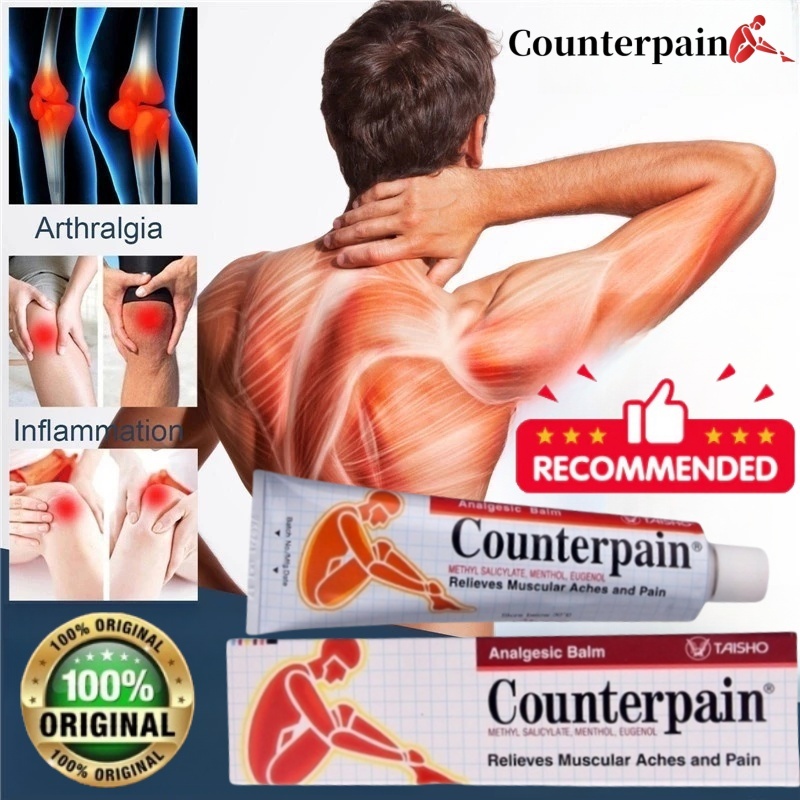 *COD ORI* Counterpain Cream / Counterpain 120gr Analgesic Balm Meringankan Nyeri / Encok / Keseleo /