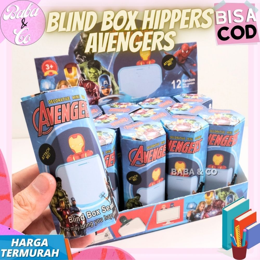MISTERI BOX HIPPERS AVENGER MYSTERY BOX SUPERHERO AVENGERS TEMPELAN HANDPHONE BLIND BOX SUPER HERO H