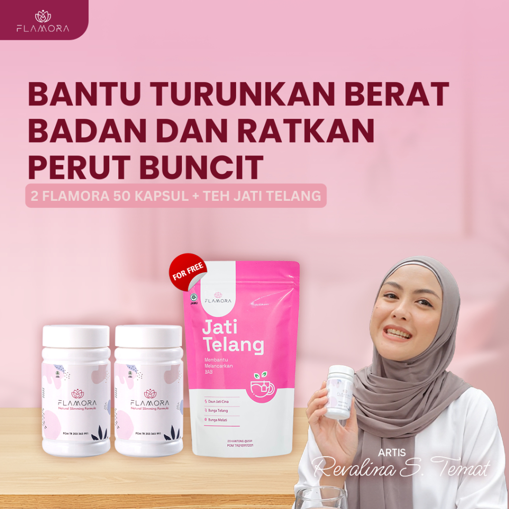 Flamora Slimming | Kapsul Pelangsing Herbal | Bantu Tururnkan Berat Badan | Atasi Perut Buncit