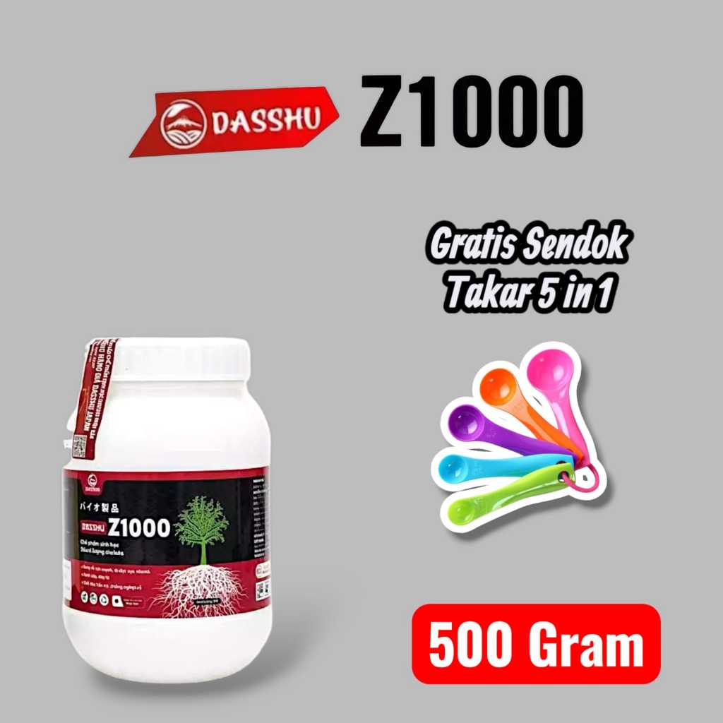 Baru! Dasshu Z1000 Jepang Original 500 Gram Gratis 1 Sendok Takar Pupuk Organik