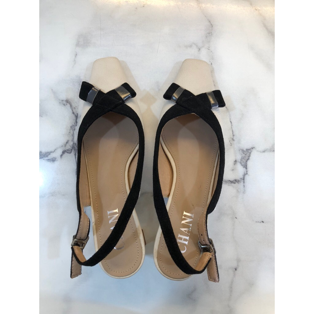 Sendal Flat Tali Belakang Wanita / Sendal Kerja Tapak Tahu