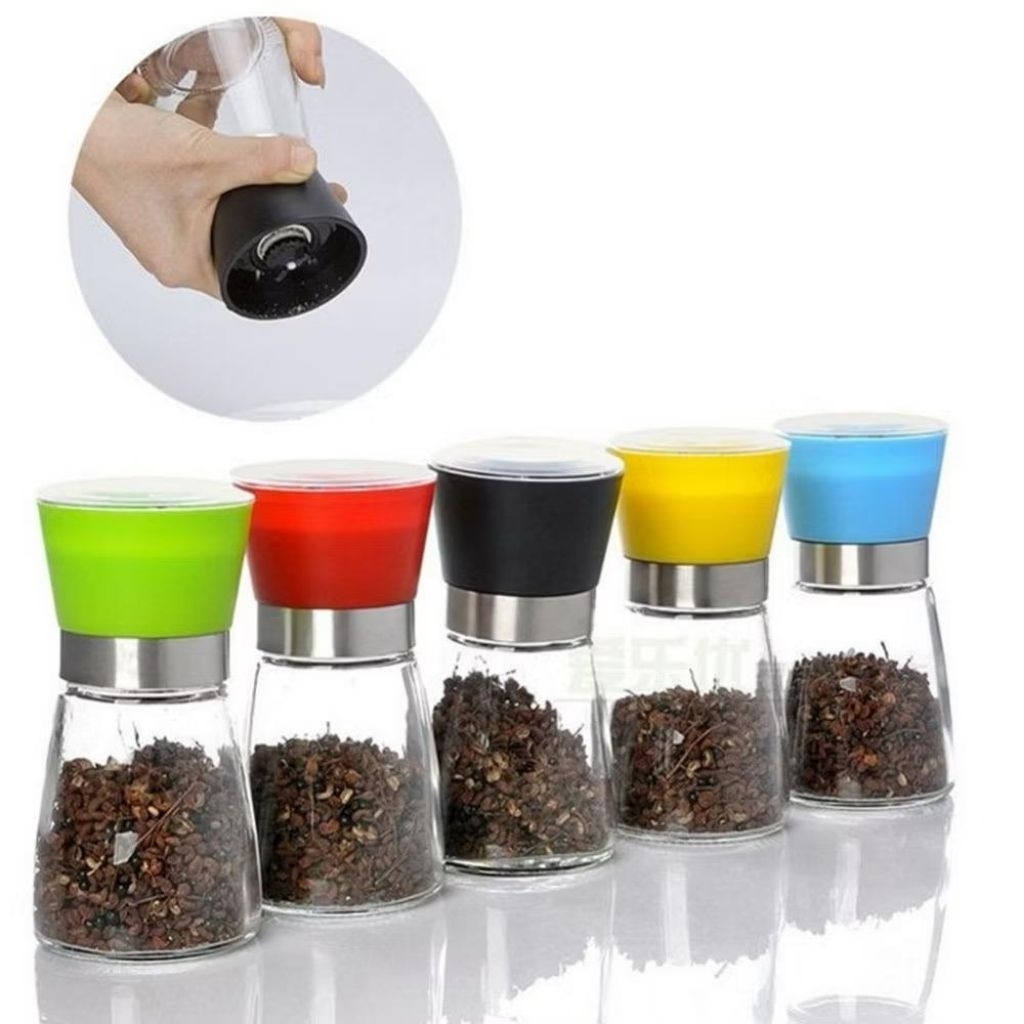 Grinder Lada Merica / Alat Penggiling Lada Manual Glass Pepper Grinder