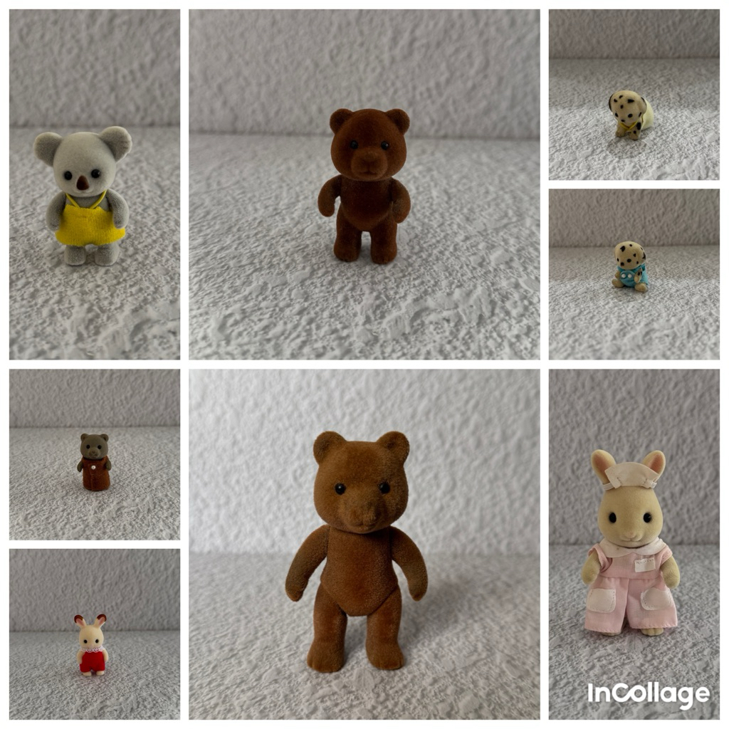 [ BACA DESKRIPSI ]Sylvanian figur Preloved - Original SF - nail art stickers character