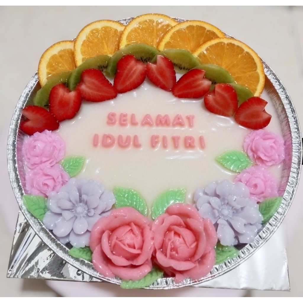 

hampers puding buah mix bunga