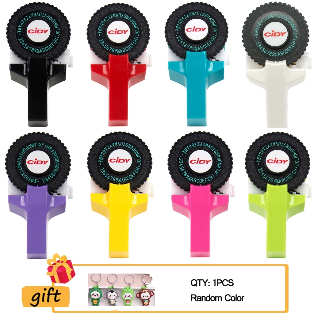 

CIDY Dymo 3d embossing label pembuat Diy Mesin Printer Label Mini Manual