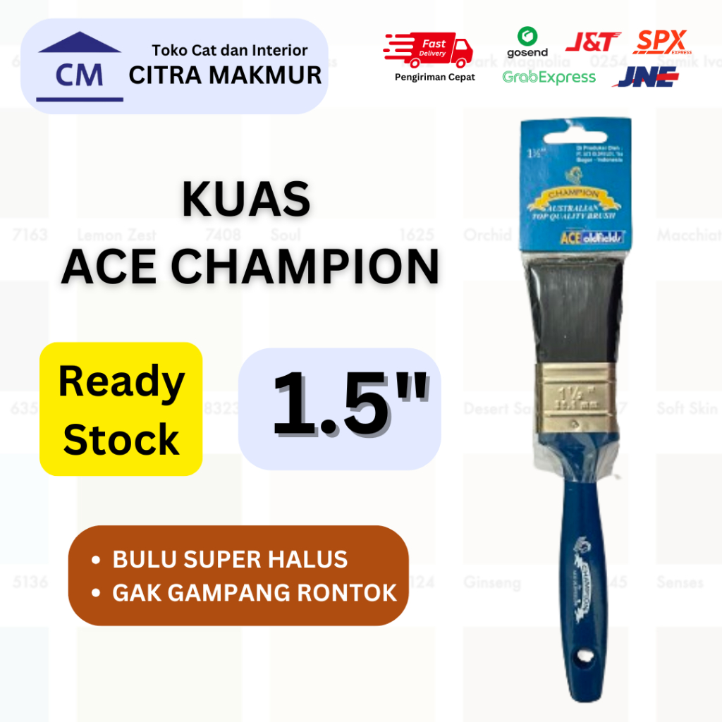 

Kuas Ace Champion 1.5" (KUAS BULU SUPER HALUS, AWET dan TAHAN LAMA)