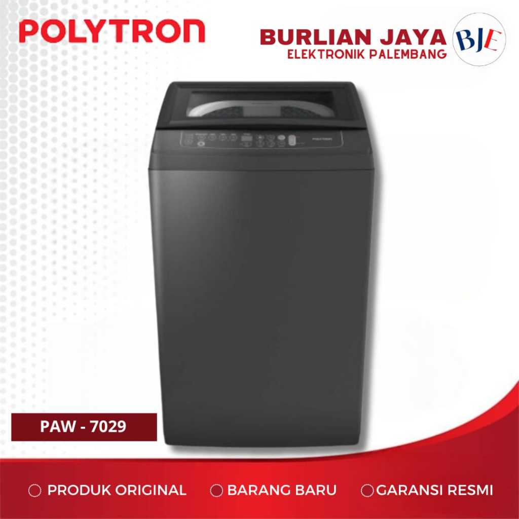MESIN CUCI POLYTRON 1 TABUNG PAW-7029 MESIN CUCI TOP LOADING POLYTRON PALEMBANG
