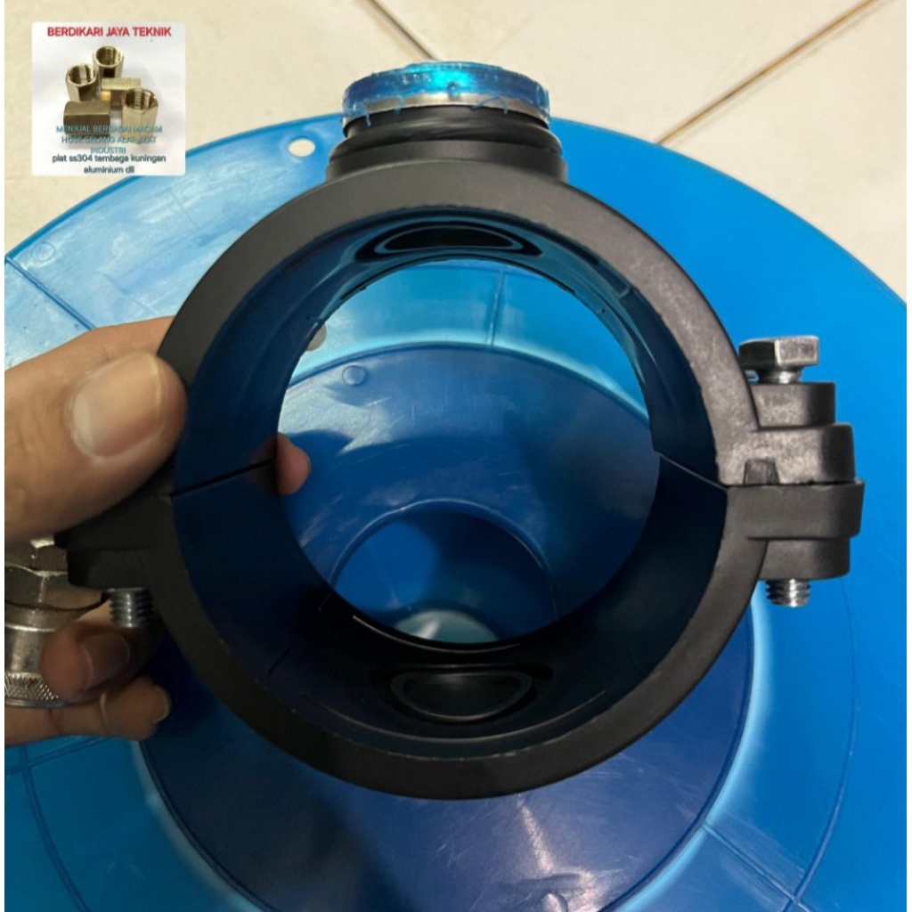 clamp sadle HDPE 25mm × 1/2"inch clamp sadle pipa HDPE