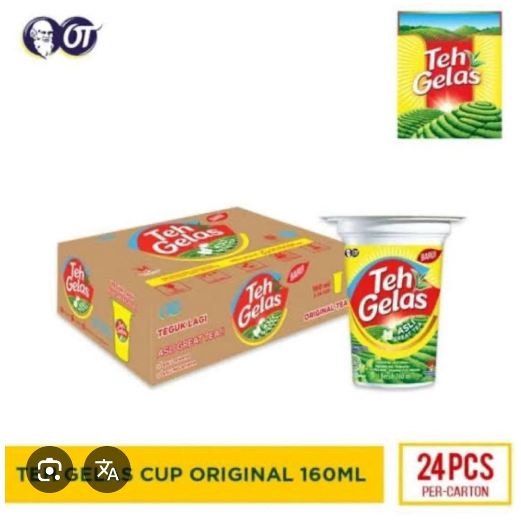 

Teh Gelas cup 160ml isi 24