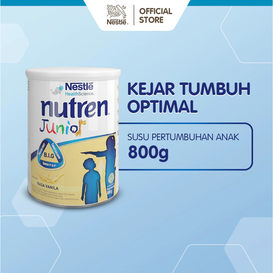 

NESTLE Nutren Junior Susu Pertumbuhan Vanila 1-10 tahun Kaleng 800g