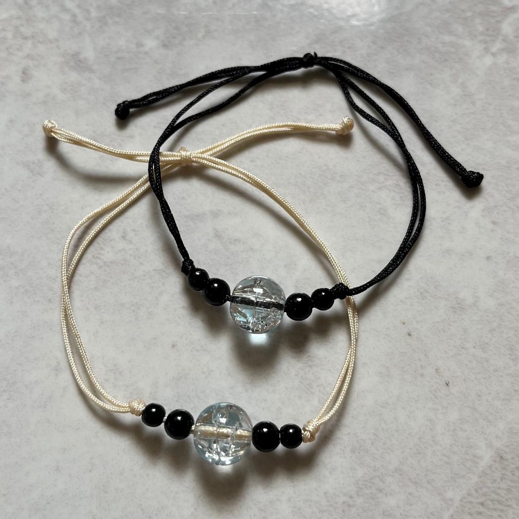 Gelang - Bracelets - Gleang Batu - Gelang Giok - Gelang Tali Giok Mutiara - Bracelets Couple - Gelan