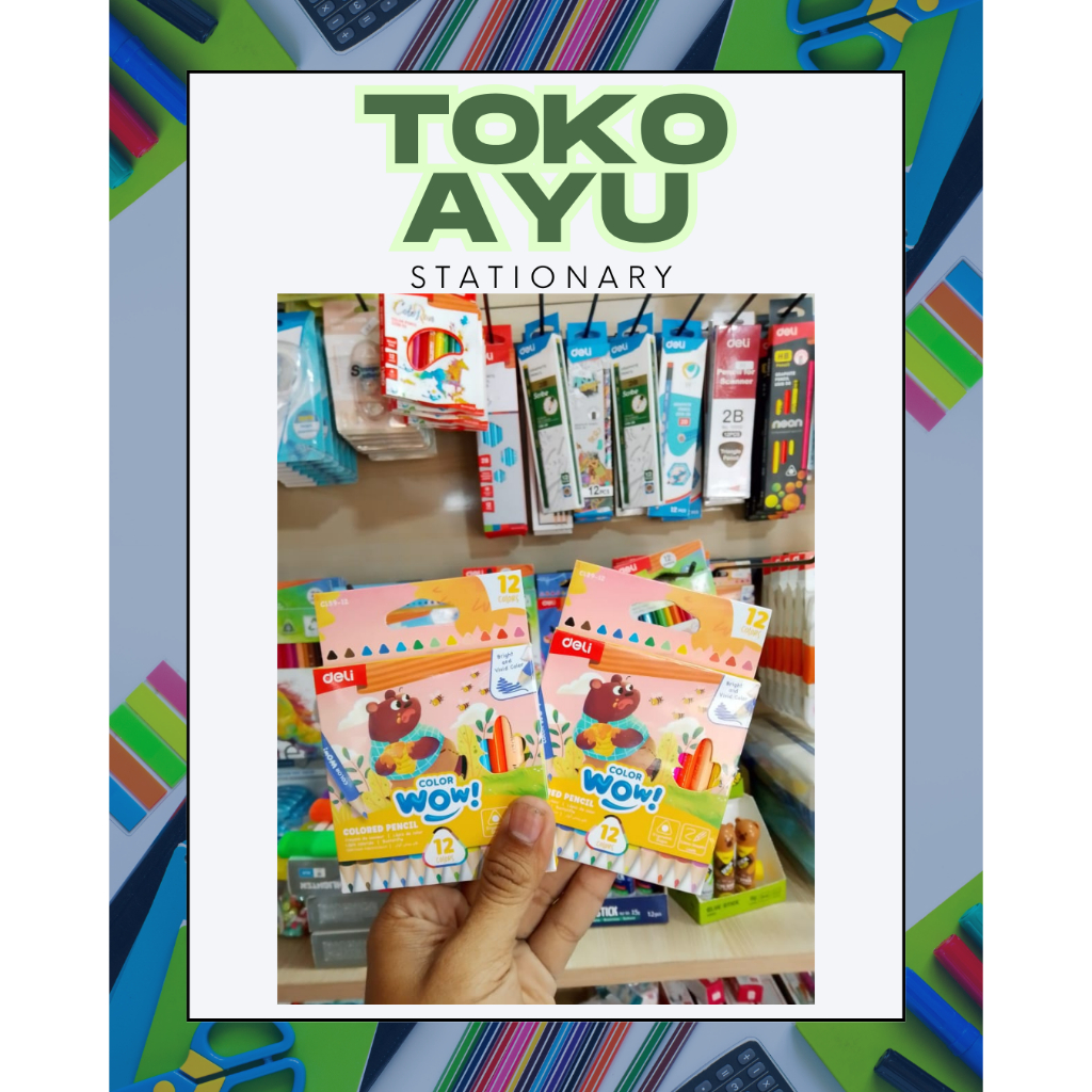 

Deli Coloring Pencil / Pensil Warna 12 Warna Cerah Berkualitas EC139