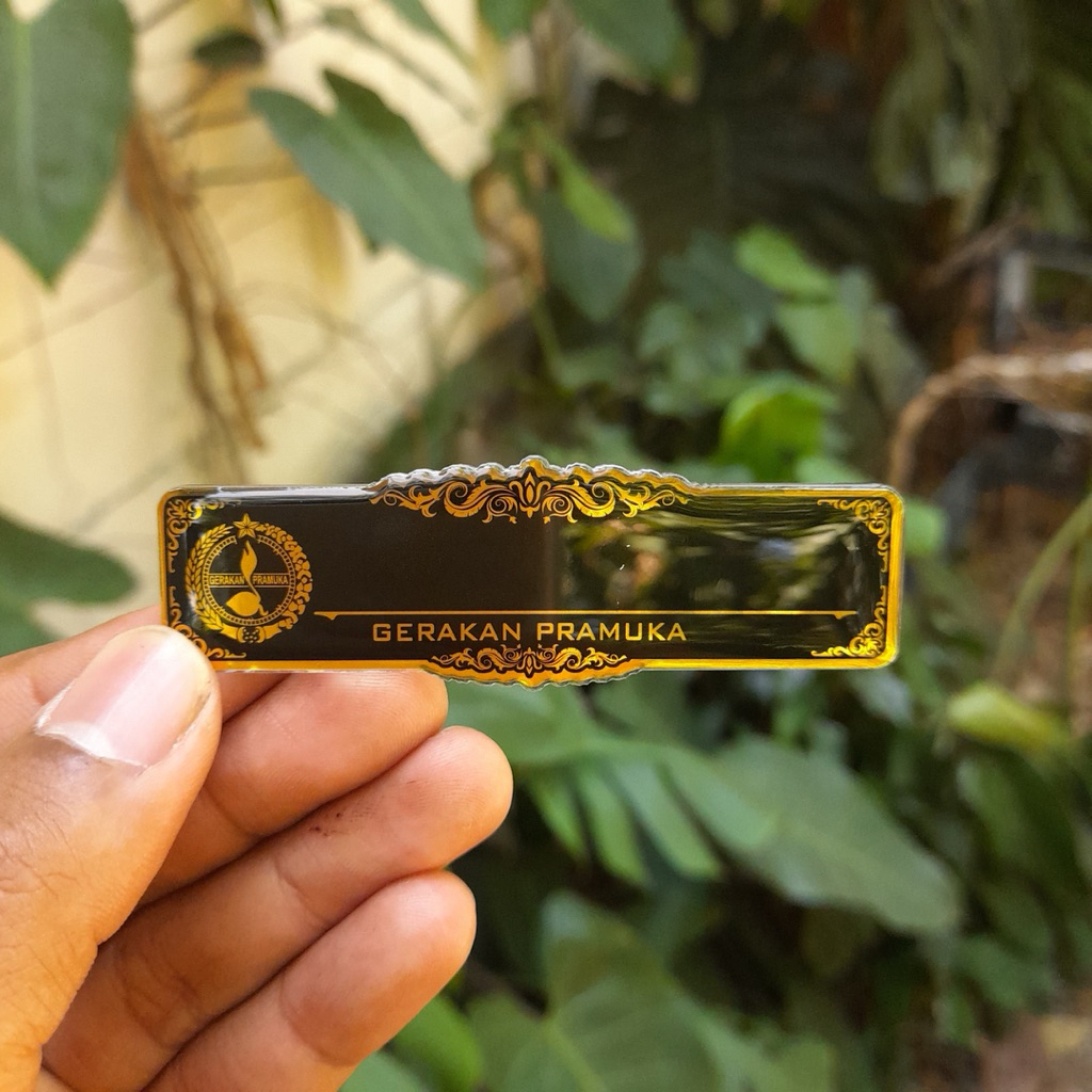 

Name Tag Pramuka | Papan nama custom | Papan nama ornamen mewah