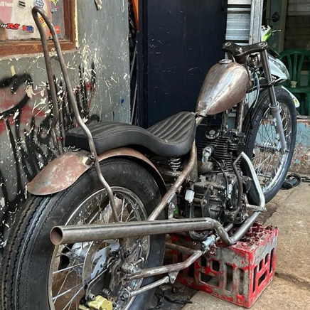 rangka set chopper tinggal pasang mesin