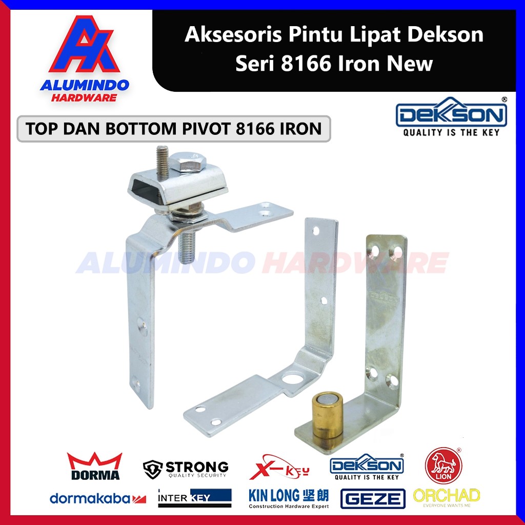 Pivot Pintu Lipat Aluminium Top Pivot Bottom Pivot Dekson FGD-8166 IRON