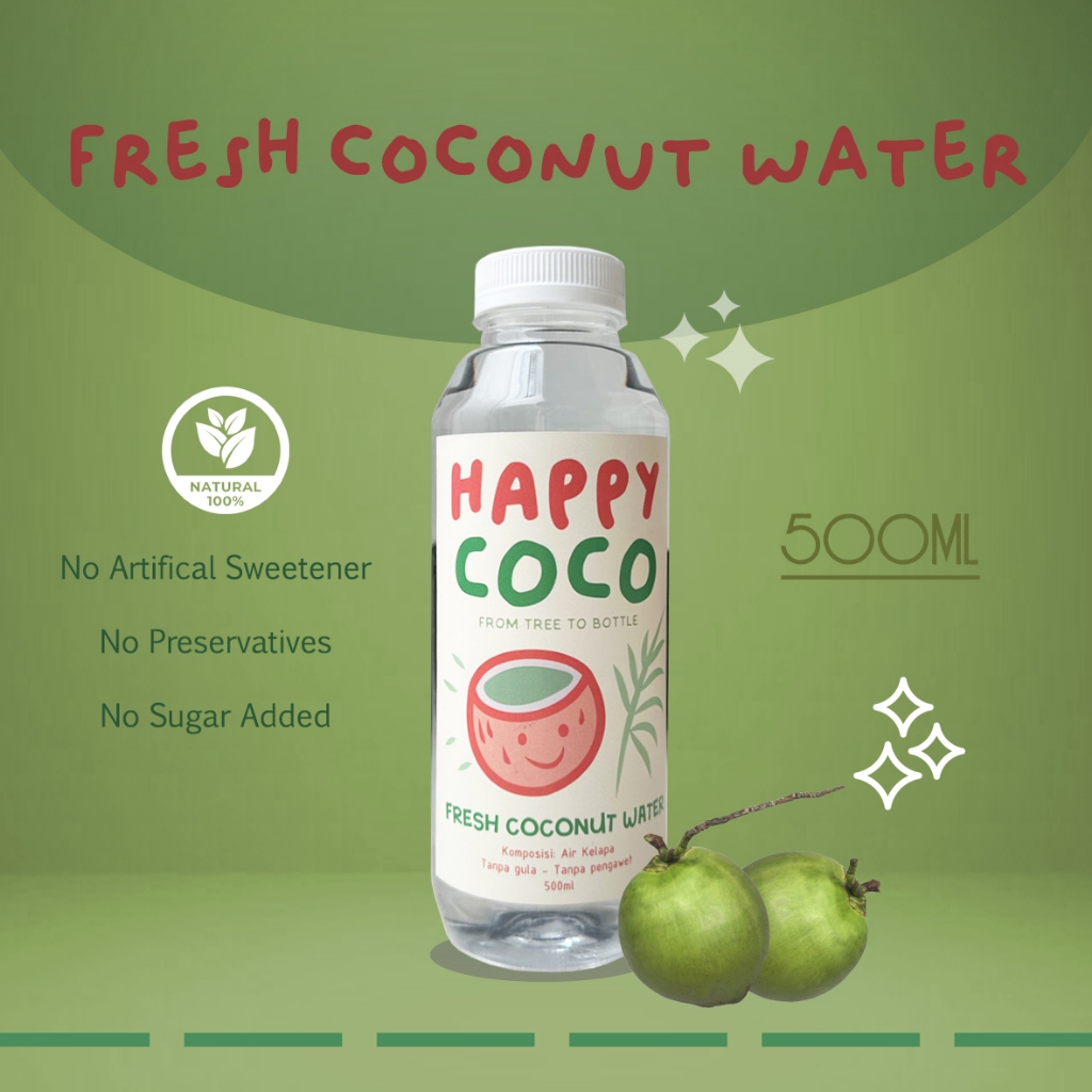 

Happy Coco - Fresh Coconut Water - 500ML