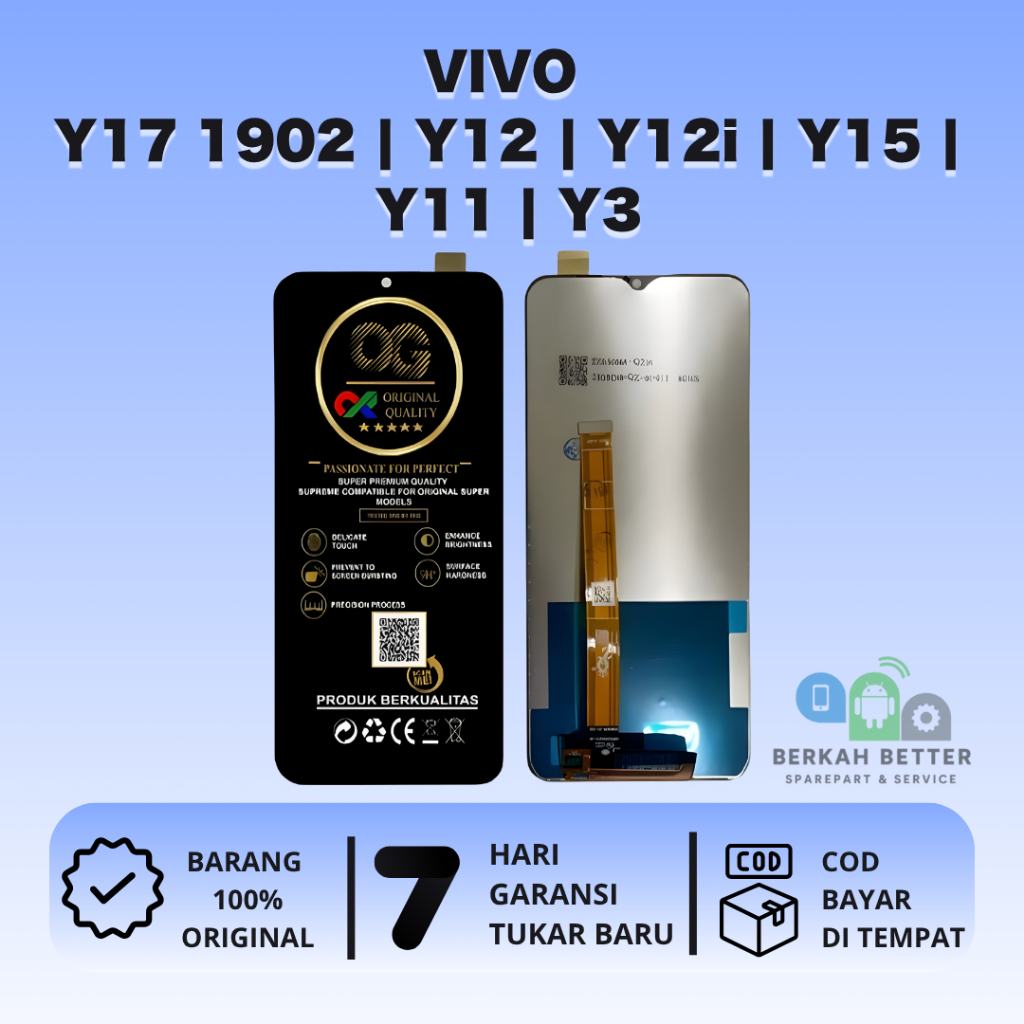 LCD VIVO Y17 (1902) | VIVO Y12 (1904) | VIVO Y15 (1901) | VIVO Y11 | VIVO Y03 ORIGINAL TOUCHSCREEN