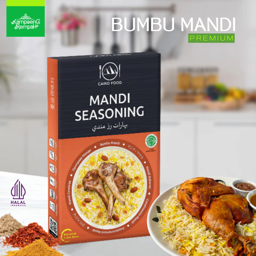 

Bumbu Nasi Mandi – Healthy Mix Tanpa MSG, 100% Rempah Murni | Cairo Food