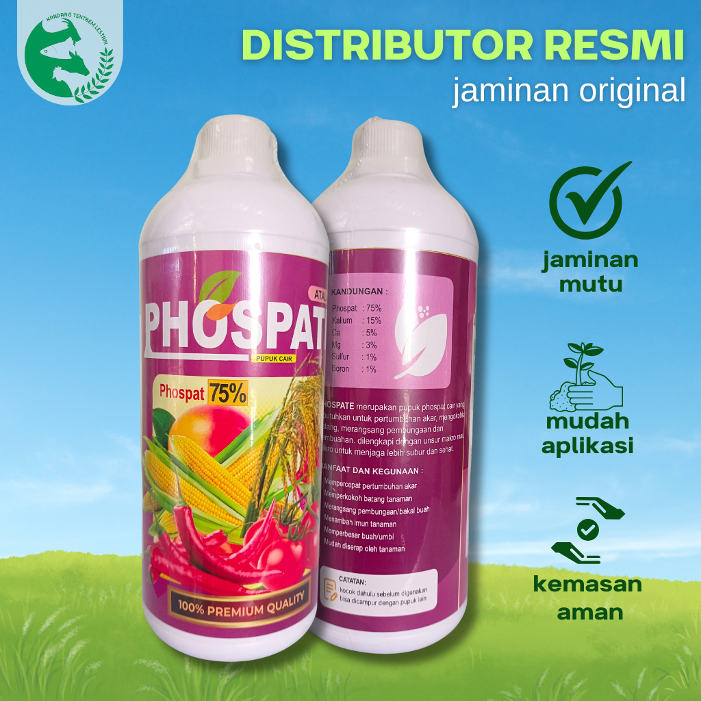 Nutrisi PHOSPATE 1 Liter Galaxy Pupuk Cair Phospat 75% Kalium Boron Booster Bunga & Buah