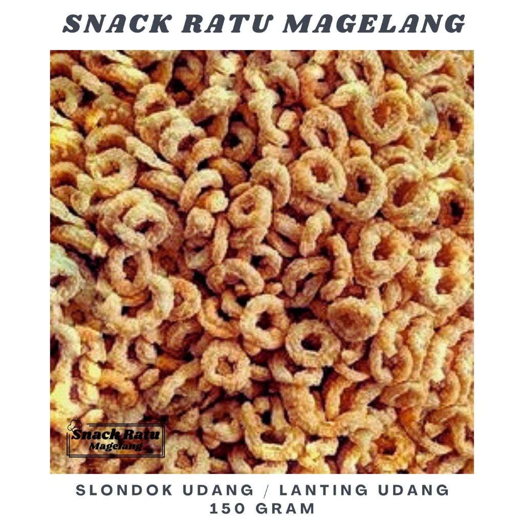 

[150gr] Slondok Udang - Lanting Udang Original Cemilan Gurih dan Renyah | Snack Ratu Magelang