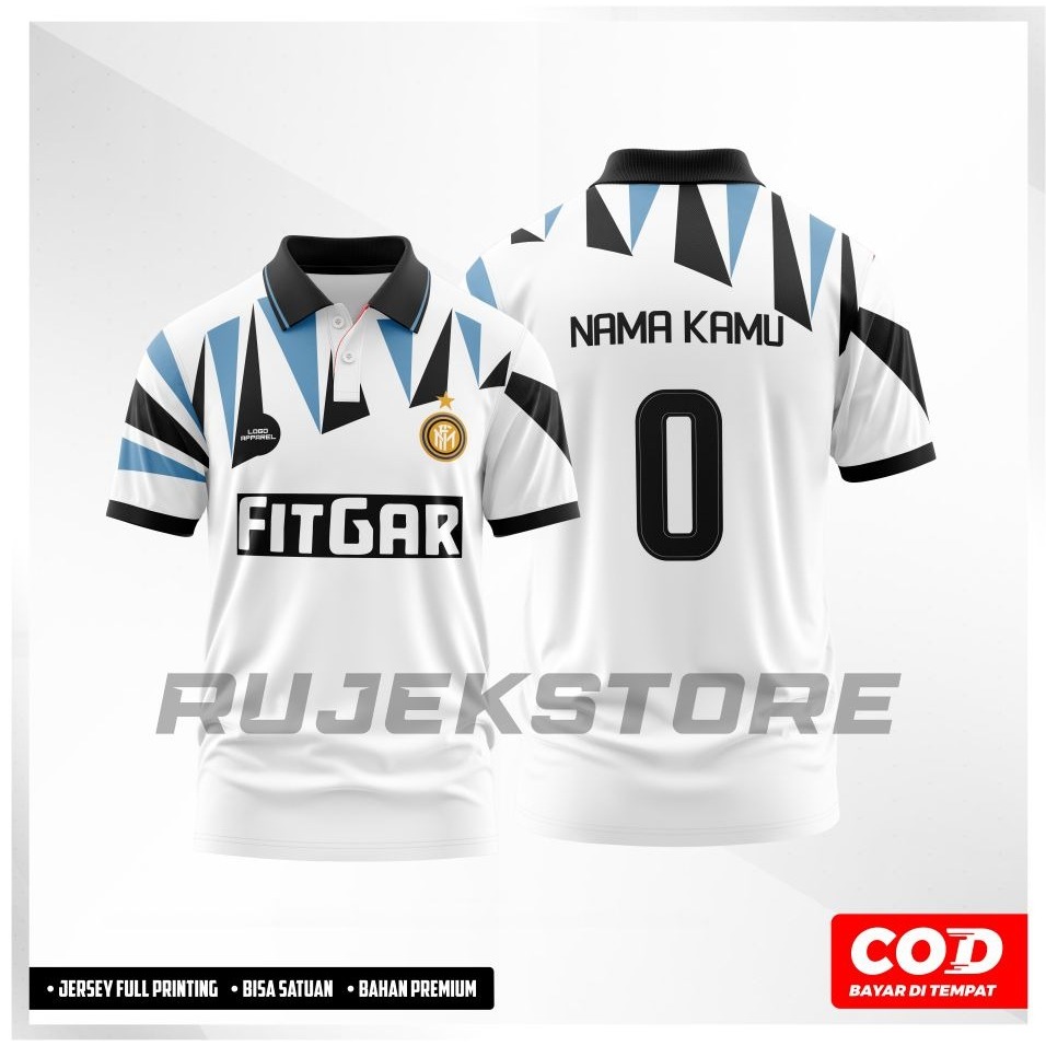 JERSEY INTER 1991 AWAY PRINTING