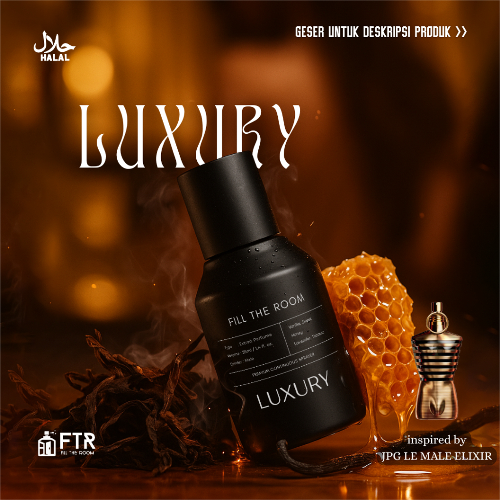 FTR LUXURY Extrait De Parfum 100ML - 35ML - Parfum Pria Wangi Tahan Lama - Long Lasting - Extrait Pa