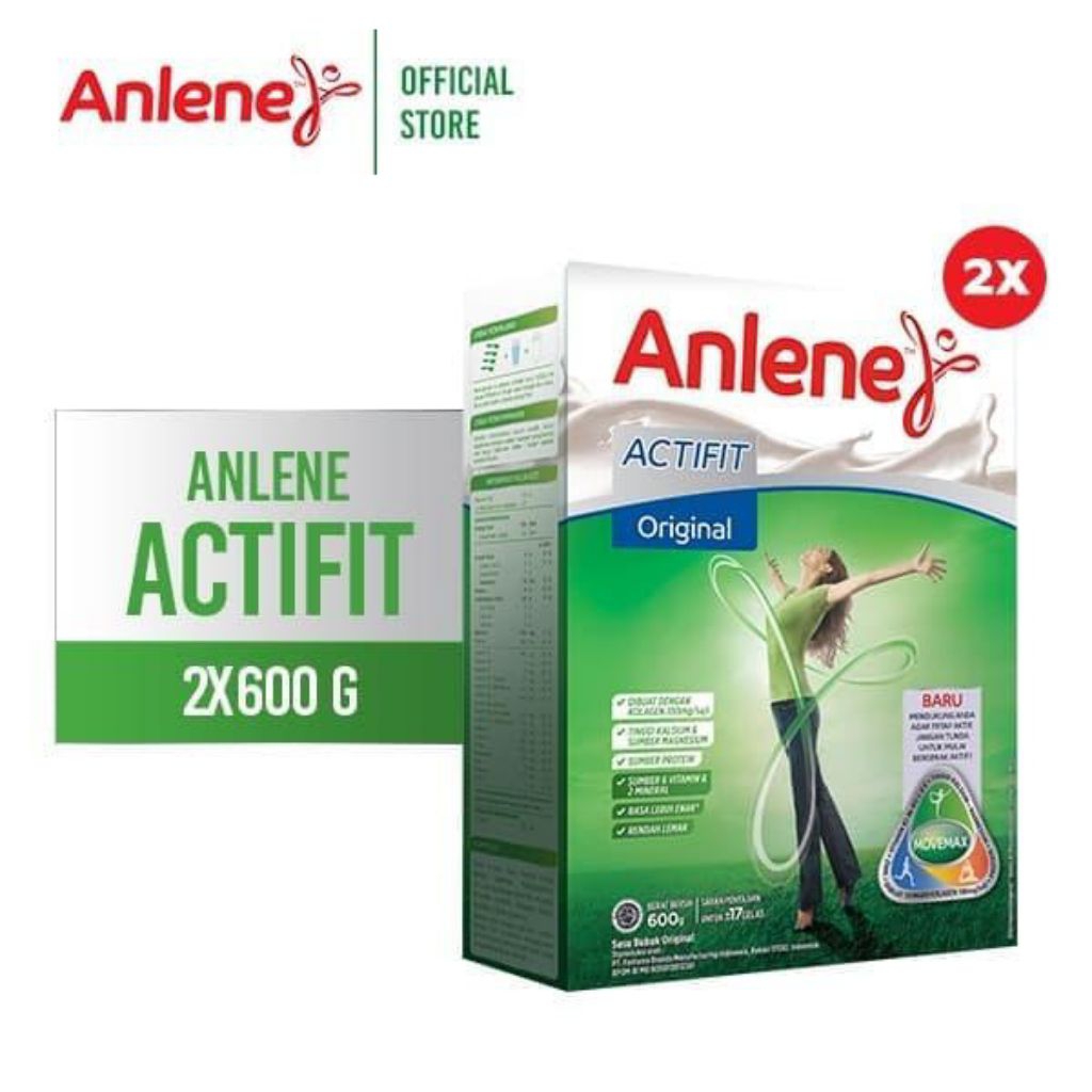 

Anlene Actifit 3X Susu Bubuk Dewasa Original [Paket 2pcs x 570g]