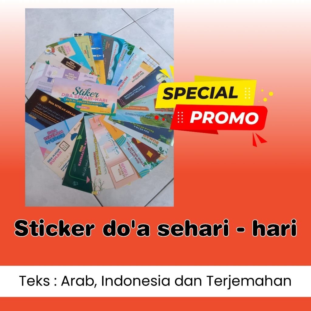 

STICKER DO'A SEHARI HARI 1 SET ( Isi 26 PCS )