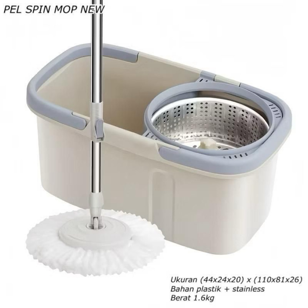 Spin Mop/ Pel Putar Stainless / Spin Mop besar