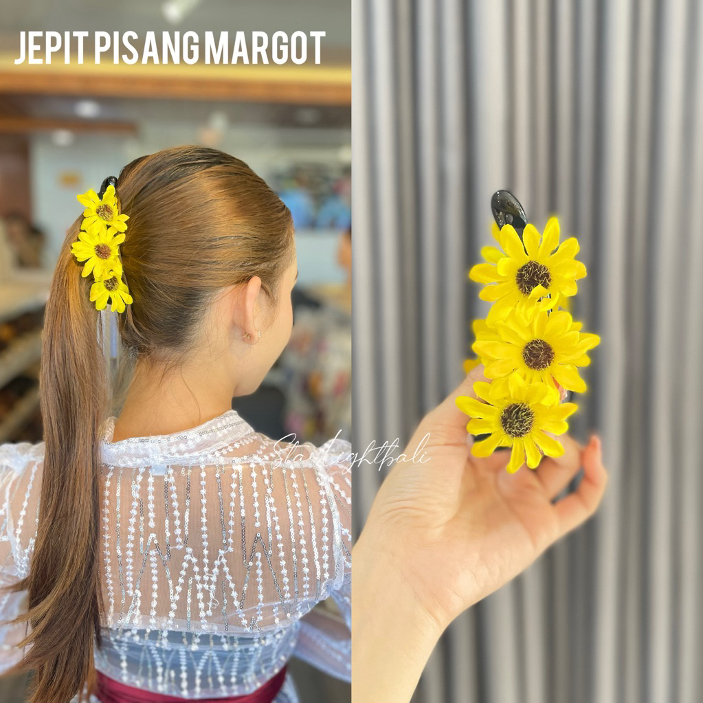 Starlight Bali || Jepit Pisang Bunga Margot / Jepit Pisang Bunga / Jepit Rambut Bunga