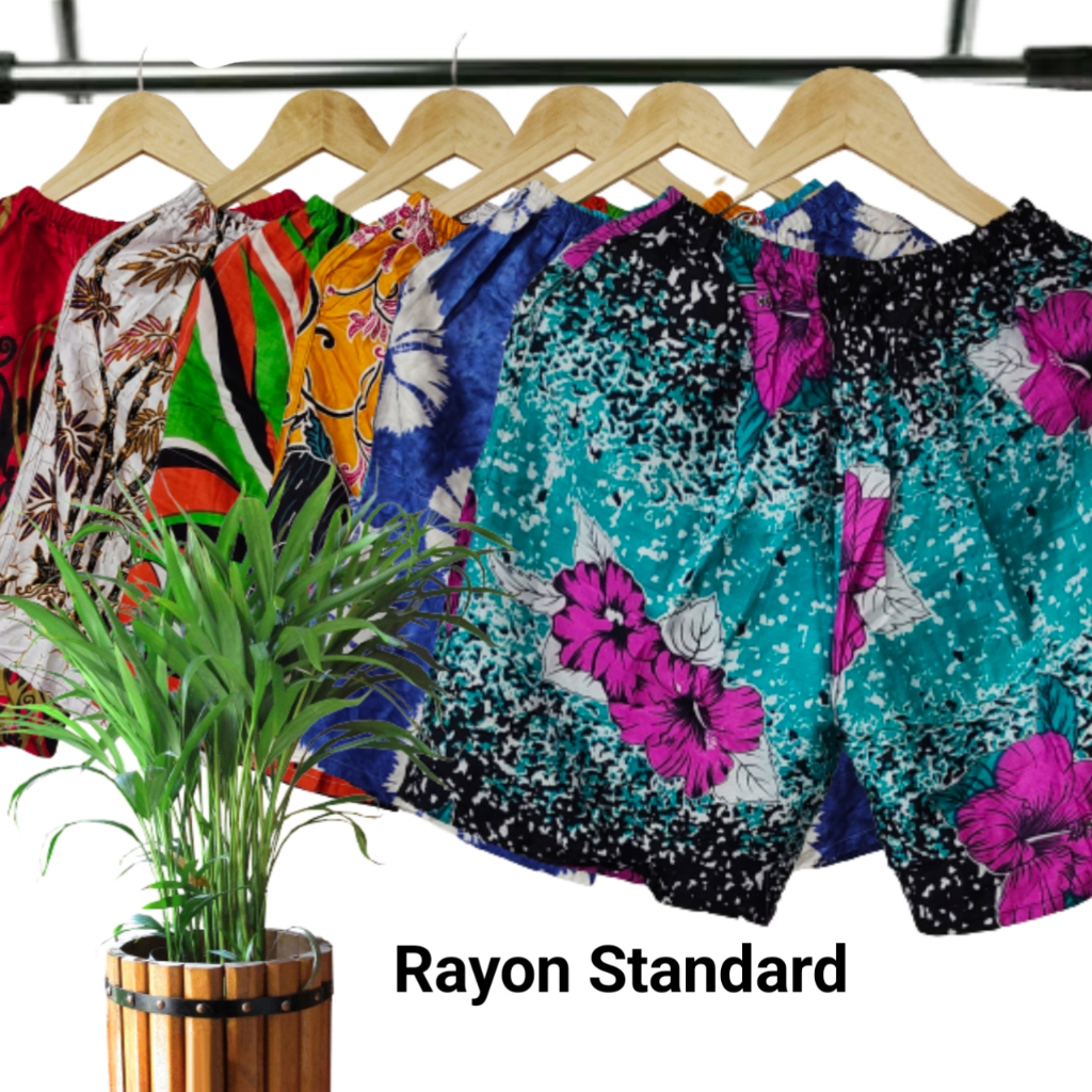 Celana Pendek 3/4 Rayon | Celana Rayon Jumbo