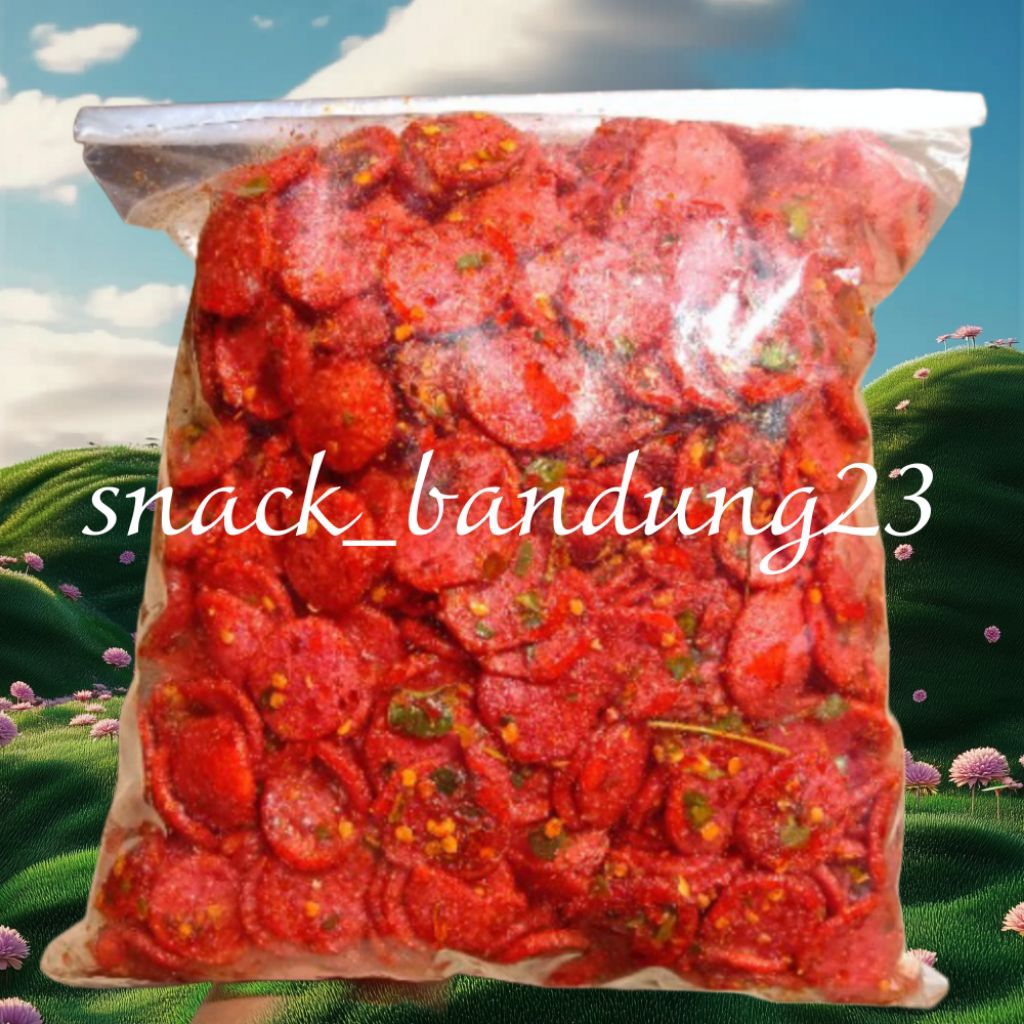 

sosreng sosis goreng bumbu pedas melimpah