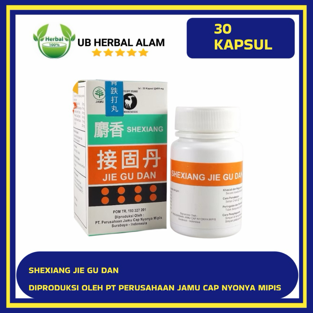 Shexiang Jie Gu Dan 30 Kapsul bpom original obat penyambung tulang patah jie gu dan shexiang jie gu