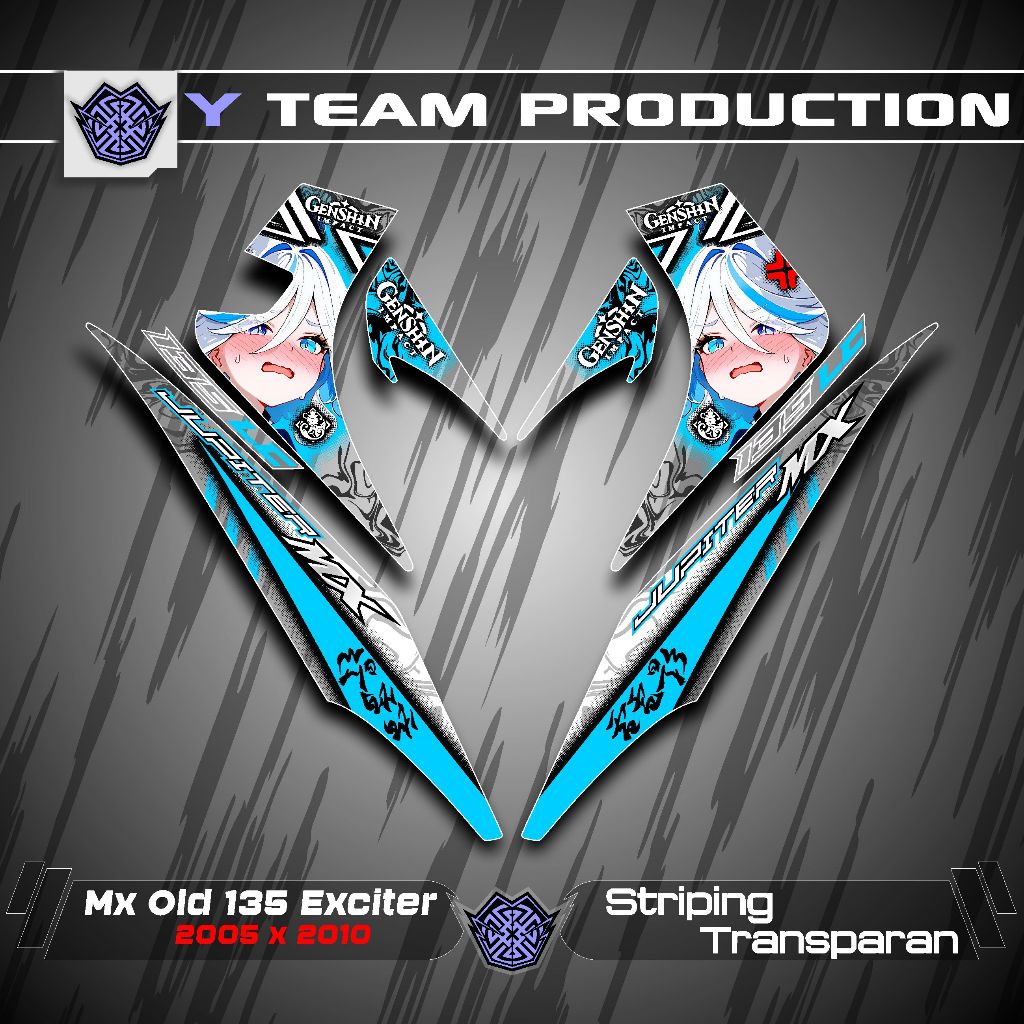 Striping Uv Transparan X6Jupiter Mx Lama 135 Striping Transparan Mx Old /Striping Mx Old Transparan