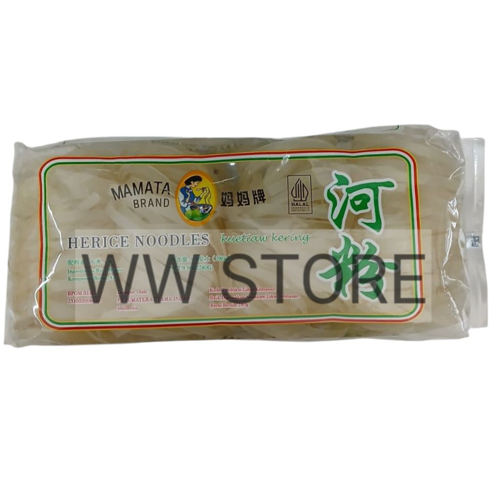 

Kuetiaw kwetiaw kering Mi Sa Ho Fun MAMATA BRAND Herice Noodles 280g