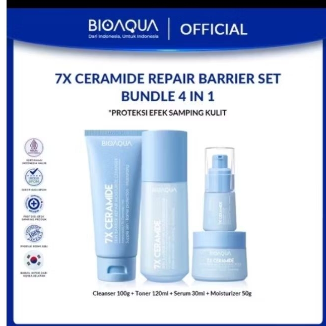 Bioaqua 7X Ceramide Skincare Paket Repair Barrier Set